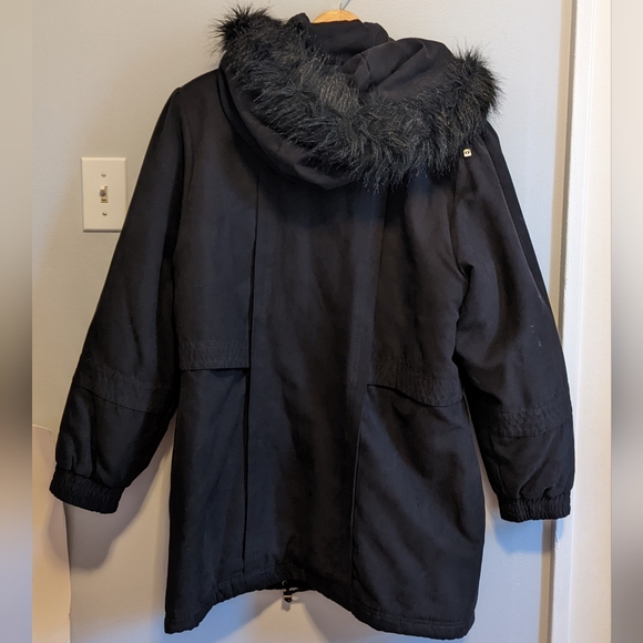 Fur Hooded Long Parka Jacket - Picture 2 of 3